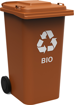 grafika przedstawiająca pojemnik na odpady frakcji bio